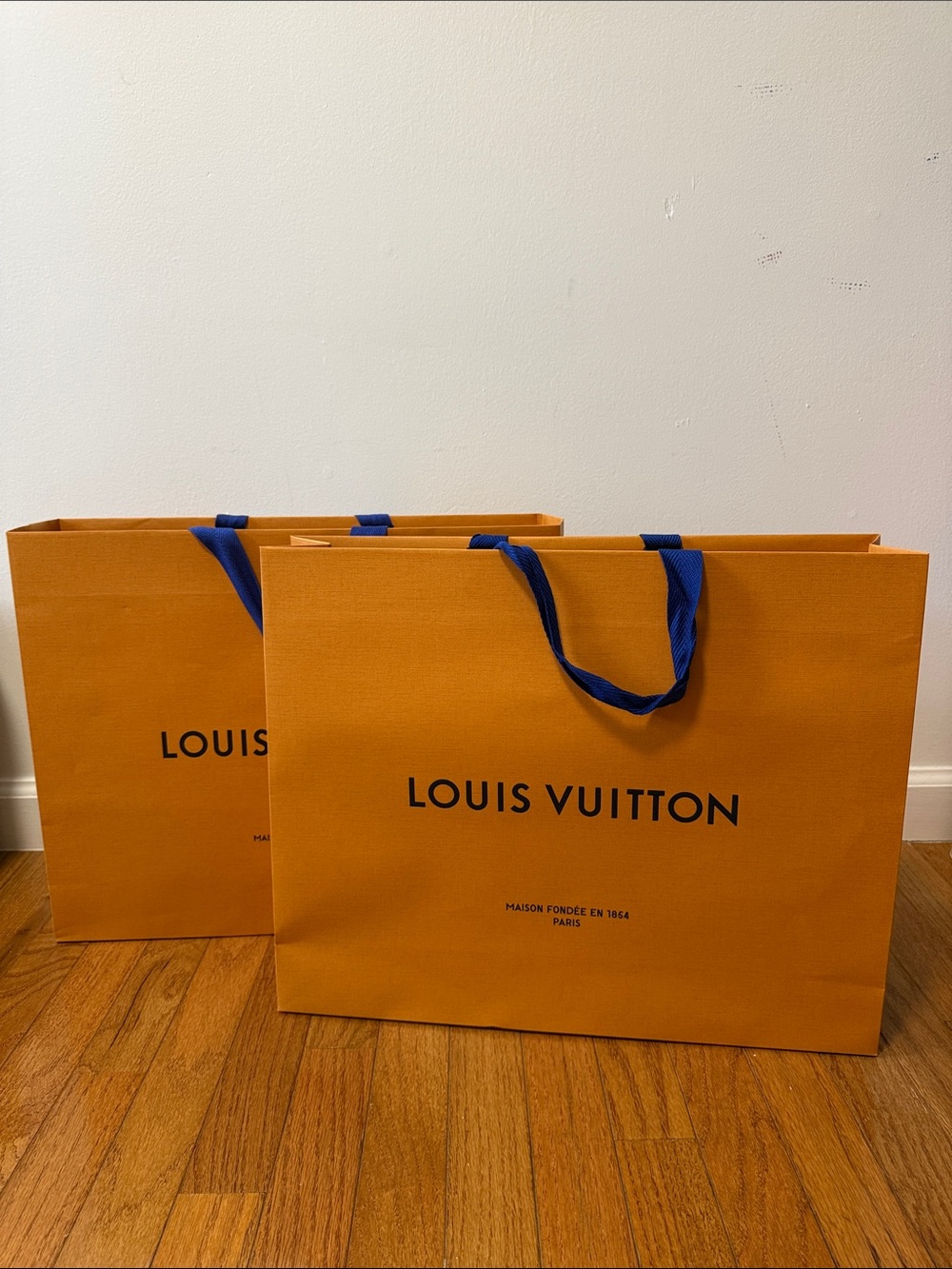 2xLouis Vuitton Shopping Bags (18.75”x15.25”x4.75”)